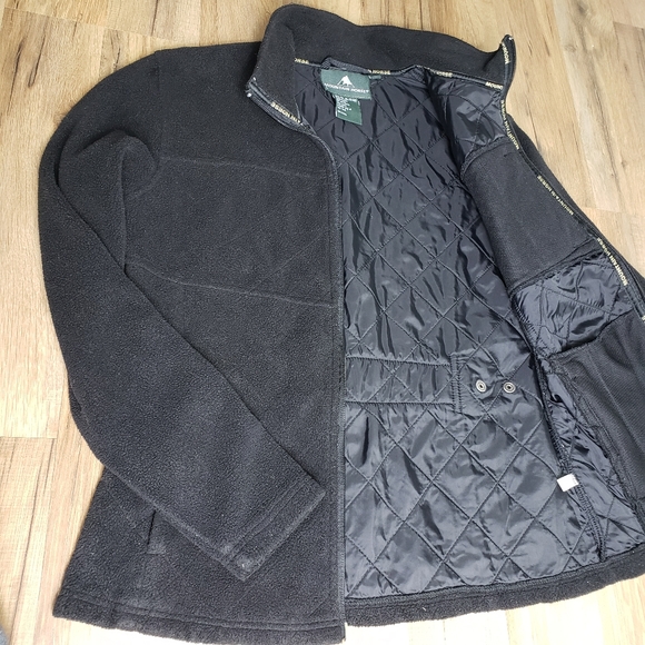MOUNTAIN HORSE Fleece Quilted Black Zip Up Jacket "Crystal" Size Small - Picture 8 of 16